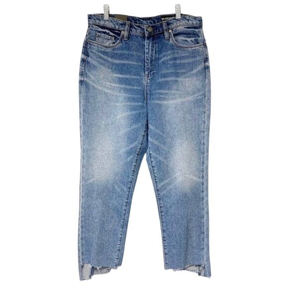 BlankNYC Raw Hem Jeans NWT Step Hem Denim Blue Size 30" - Picture 1 of 11